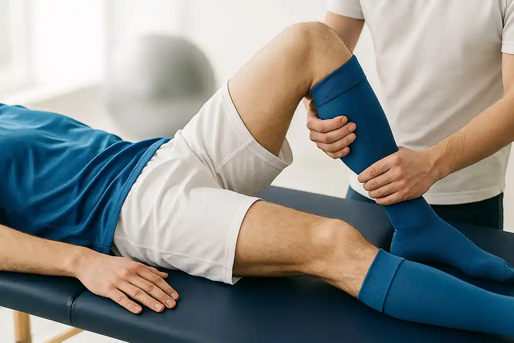 Sesión de masaje deportivo en Panamá con supervisión profesional para recuperación muscular y mejora del rendimiento