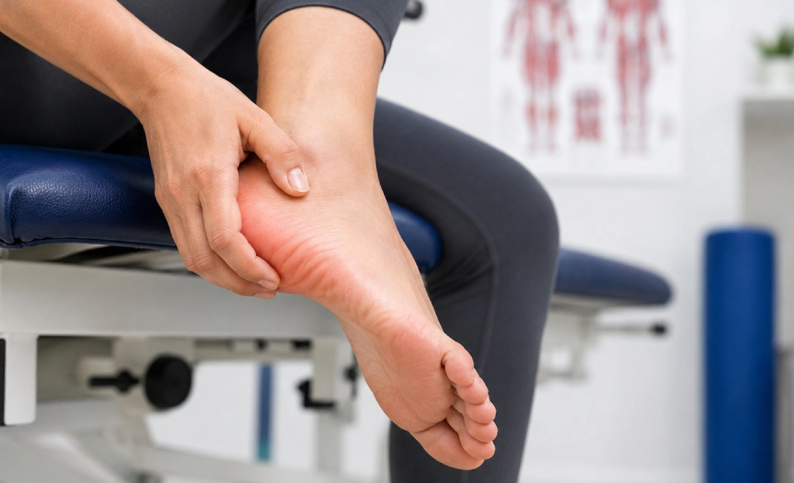 Fascitis plantar y dolor en el talón al caminar